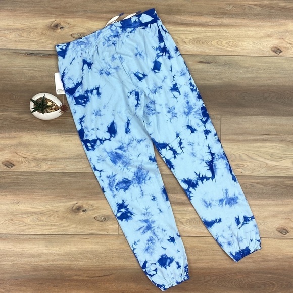 🔸PJ SALVAGE BLUE TIE DYE SWEATPANTS - Picture 9 of 9